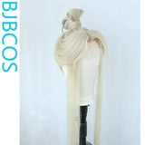 [Styled Wig]Ashes of the Kingdom‌ Lace Front Wig Light Gold COS Zhang Zhongjing Wig Set, Ancient Style