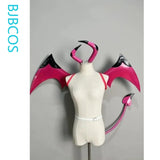 Verosika Cosplay Prop Wings Prominence Tail Anime Colorful Pink Demon Angel Wings Full Set Cosplay Halloween Carnival Party Prop