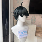 [Styled Wig]ZZZ Lighter Cosplay Wig 32cm Dark Green Wigs For Men Cosplay Anime Wig Heat Resistant Synthetic Hair Halloween