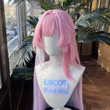 [Styled] Cyrene Cosplay Wig Game Honkai Star Rail Cyrene Female Cosplay Wig Long Pink Hair Halloween Hair