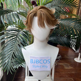 [Styled Wig]Welt Yang Game Cosplay Wig Honkai: Star Rail Short Brown Halloween Wigs Heat Resistant Synthetic Wigs