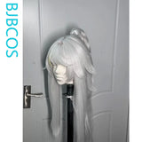 [Styled Wig]Zibai Cosplay Wig Game Genshin Impact For Women Silver 85CM Length Hair Halloween Christmas Role Playing Party