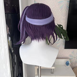 [Styled] Iroha Sakayori Cosplay Wig Ponytail Cosmic Princess Kaguya Chou Kaguya-hime Kaguya Purple Blue Hair Wigs For Women Men