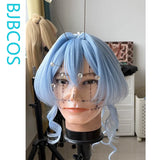 [Styled Wig]The Shorekeeper Cosplay Wig Women 40CM Short Light Blue Hair Anime Costume Theme Party Heat Resistant Synthetic Wig