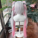 [Styled Wig]Wuthering Waves Jinhsi Cosplay Wig Peach Blossom Splash Jinhsi Hsi Cosplay Wig For Hallowmas Party  Party Play Role