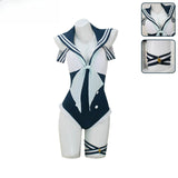 Kitagawa Marin‌ Anime My Dress Up Darling Cosplay Costumes Hat Wristband Navy Style Swimsuit Maid Outfit Halloween Clothes