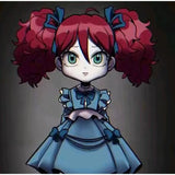 [Styled Wig]‌Poppyy Wig Game Cosplay Women Red Curly Hair Poppyy Halloween Carnival Cosplay Free Wig Cap
