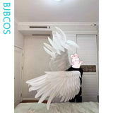 White Arm Wings Cosplay Costume Halloween Feather Wings Ballet Lolita Christmas Carnival Cosplay Costume Accessories Props