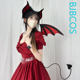 Versatile Wings Ears Tail Cosplay Costume Bat And Angels Wings Prop Halloween Christmas Decoration Party Angel Wings Dressing Up