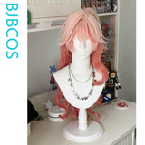 [Styled Wig]‌‌Haruka Cosplay Wig Game Arknights: Endfield Women Mixed Pink 80CM Curly Hair For Halloween Carnival Party Wig