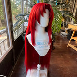 [Styled Wig]Gebura Cosplay Wig Game LC Women Long Style Red Hair Anime For Halloween Party Heat Resistant Synthetic Wigs