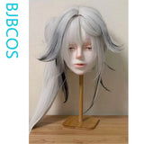 [Styled Wig]‌‌Xin‌ Cosplay Wig Game Wuthering Waves Woman Long 90CM Mixed Gray Heat Resistant Fiber Hair Halloween Party Wig