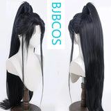[Styled Wig]Ancient Hanfu brown Lace Front Wig cosplay fake light and night love, Lu Chen's ponytail design