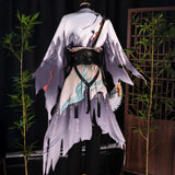 Game Wuthering Waves Qiuyuan Cosplay Costume Bambooscape Swordsman Qiuyuan Men Suit Halloween Party Outfit