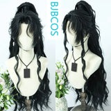[Styled Wig]Xiao Chiye Hua Cheng Cosplay Full Lace Wig Anime Long High Ponytail Black Curly Hair Ancient Style Halloween Party