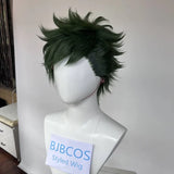 [Styled Wig]Twisted Wig Wonderland Trey Green Short Wig Cosplay Costume Heat Resistant Synthetic Hair  Party Wigs