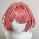 [Styled Wig] Short Pink Cosplay Wig Zenless Zone Zero Remielle Dan Ramiel Style Heat Resistant Hair For Halloween Carnival Role