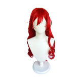 【Styled】Honkai Star Rail Himeko Cosplay Wig  70cm Long Wavy Games Cosplay Wigs Fiber Heat Resistant Synthetic Hair + Wig Cap