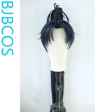 [Styled Wig]Ashes of the Kingdom‌ Blue black Lace Front Wig COS Xiahou Dun wig set with ancient style