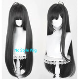 [Styled Wig]Mint Cosplay Wig Game GODDESS OF VICTORY: NIKKE Women 100CM Black Grey Mixed Hair Carnival Halloween Party Role Play