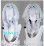 [Styled Wig]Wuthering Waves Galbrena Cosplay Wig WomenBlue Shoulder-length Hair Heat Resistant Fiber Hair Carnival Halloween