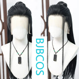 [Styled Wig]Ashes of the Kingdom‌ Man Chong‌ Front lace three pointed wig set with ancient style Hanfu men's