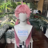 [Styled Wig]‌Encore Wig Game Wuthering Waves Cosplay Wig Women 80CM Pink Cute Long Hair Encore Heat Resistant Wig