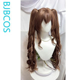 [Styled Wig]‌‌Gilberta Cosplay Wig Game Arknights:Endfield Brown Long Curly Hair 75CM Twin Tails Heat Resistant Cosplayer
