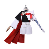 Sapphire Cosplay Costume Anime The Ribbon Hero Man Women Red And White Cloak Combat Suit Headwear Earrings  Role Play XS-3XL