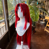 [Styled Wig]Gebura Cosplay Wig Game LC Women Long Style Red Hair Anime For Halloween Party Heat Resistant Synthetic Wigs