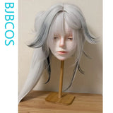 [Styled Wig]‌‌Xin‌ Cosplay Wig Game Wuthering Waves Woman Long 90CM Mixed Gray Heat Resistant Fiber Hair Halloween Party Wig