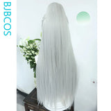 [Styled Wig]Versatile Wig Cosplay Long Silvery Hair Bun Antique Style Versatile NPC Shaped COS Hair Set Halloween Party Wig