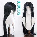 [Styled Wig]Qi Sili Little Fox Silver White COS False Light and Night Love Imitation Hand Hook Long Hair Headset