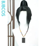 [Styled Wig]Sage‌ Cosplay Lace Front Wig Game VALORANT Anime Man Women Long Black Straight High Bun Hair Halloween Party Wig