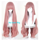 [Styled Wig]Sapphire Cosplay Wig Anime The Ribbon Hero Women Long 90CM Mixed Pink Hair Anime Wig Heat Resistant Hair Halloween