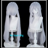 [Styled Wig]‌Eldreda Sunbringer Cosplay Wig Game Zenless Zone Zero ZZZ Long 98CM Mixed Silver Heat Resistant Synthetic Hair