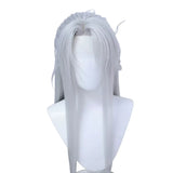 [Styled Wig]Ashes of the Kingdom‌ Linghu Mao Silver White Fake Hand Hook Hair COS Wig Set（Excluding headwear）
