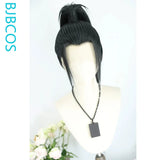 [Styled Wig]Lv Dongbin Cosplay Wig Anime Long Black High Ponytail Hair Antique Style Versatile Full Lace Wig Halloween Party