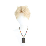 [Styled Wig]Mixed gold imitation hand hook daily youthful feeling cat ear NPC live broadcast versatile styling short hair wi