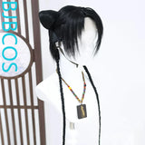 [Styled Wig]WHERE WINDS MEET Red thread imitation hand hook COS hairy girl style wig cover