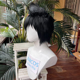 [Styled Wig]Sasuke Uchiha Cosplay Wig Anime Man Short Black Personality Hair Halloween Party Resistant Synthetic Cosplay Wigs