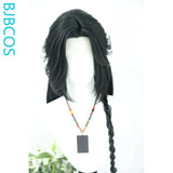 [Styled Wig]Changle Female Qinnang Cosplay Lace Front Wig Long Black Hair Antique Style Versatile NPC Shaped COS Hair Halloween