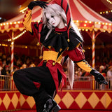 【In Stock】Pierrot Cosplay Costume Game The Freak Circus Women Men Red Yellow Full Set Costumes Halloween Carnival Horror Clown
