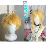 [Styled Wig]Lumine/Aether Cosplay Wigs Game Genshin Impact For Men Or Women Golden 40CM/90Cm Heat Resistant Synthetic Hair Wigs