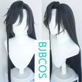 [Styled Wig]Ashes of the Kingdom‌ Blue black Lace Front Wig COS Fu Rong emits hibiscus wig set