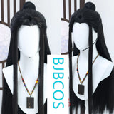 [Styled Wig]Ancestral animation ancient style cosplay Hanfu ancient costume blue forget machine cosplay wig headband patch wig