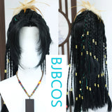 [Styled Wig]WHERE WINDS MEET Jiuliu Men (including bell) imitation hand hook COS hairy girl shaped wig cover