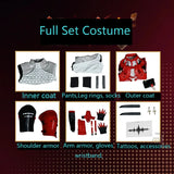Wuthering Waves Scar Cosplay Costume Uniform Armor Fractsidus Overseer Member Huanglong NPC Halloween Party Women Men