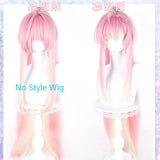 [Styled] WUWA Game Wuthering Waves Aemeath Cosplay Wig 90cm Long Pink Gradient Color Women Wigs Heat Resistant Synthetic Hair