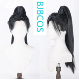 [Styled Wig]Silver white antique style male and female pointed cosplay wig, versatile ponytail headband for movies, TV shows
